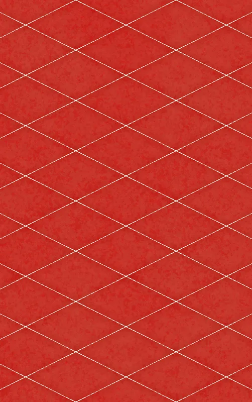 Red Diamond Grid MagSafe Tough Case for iPhone design — repeating diamond grid pattern with fine white stitched lines