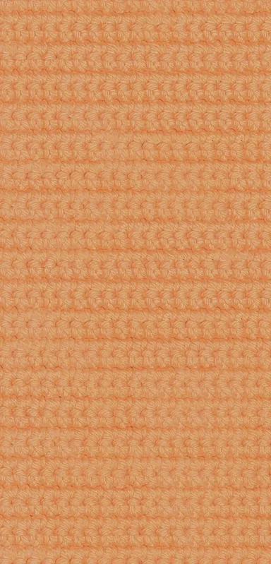 Warm Peach Woven Texture Clear Case for iPhone design — close-up woven knit fabric texture in soft peach and apricot tones