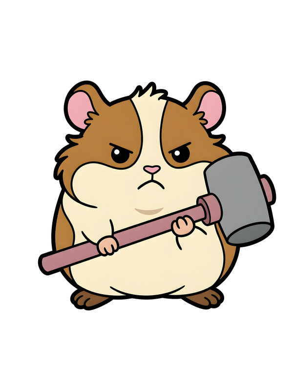 Hammer Time Hamster Tee