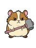 Hammer Time Hamster Tee